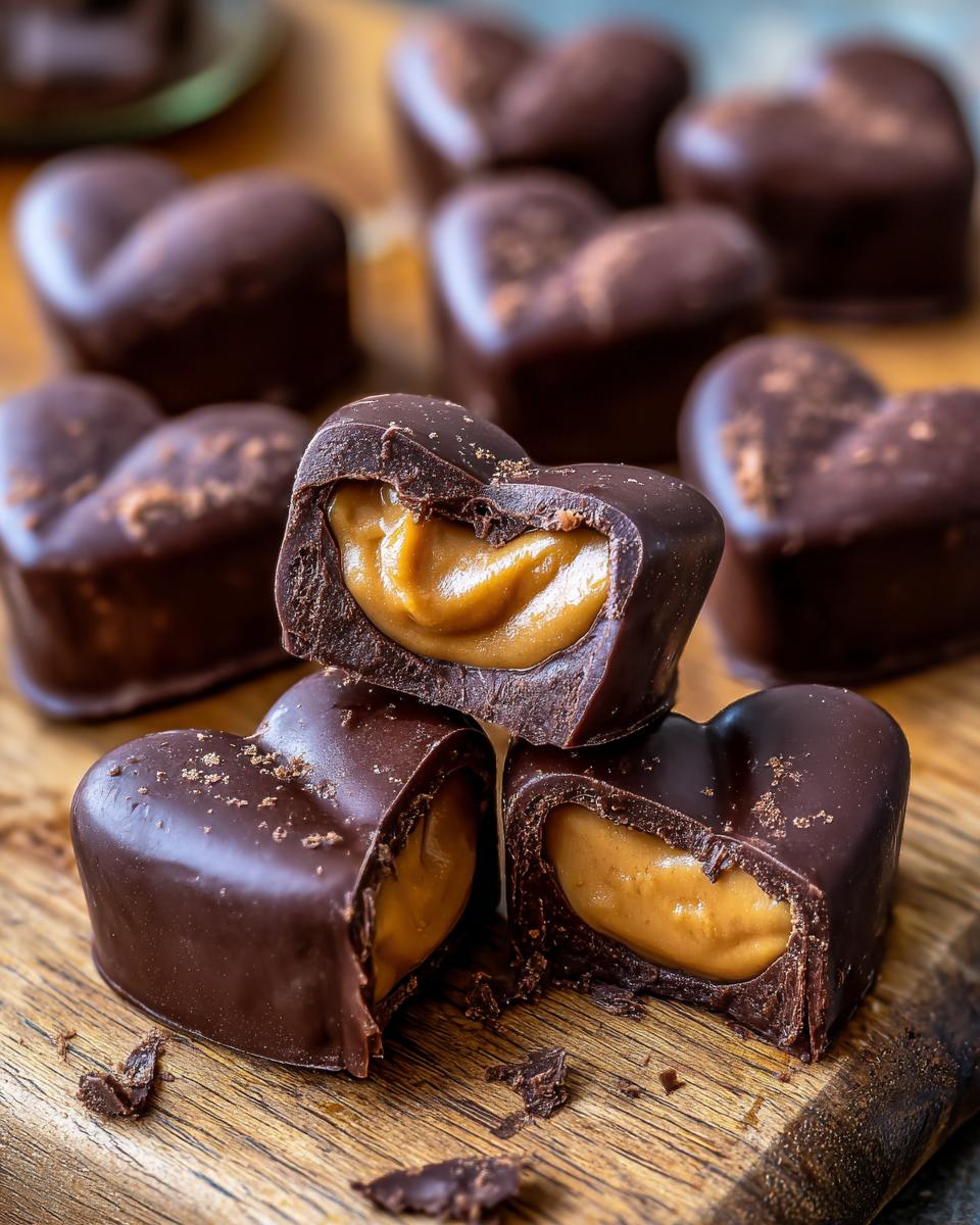 Chocolate Peanut Butter Valentine Hearts - detail 1