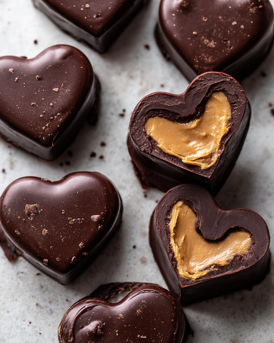 Chocolate Peanut Butter Valentine Hearts - detail 2