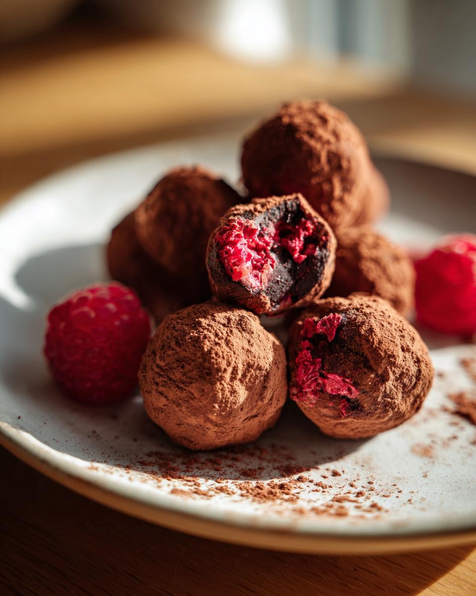 Melt-in-Your-Mouth: 1 Chocolate Raspberry Truffles Recipe 4 Chocolate Raspberry Truffles - detail 1