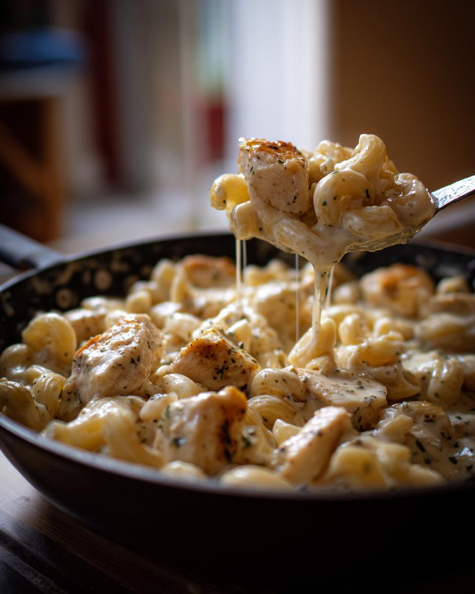 Creamy Alfredo Macaroni Skillet - detail 2