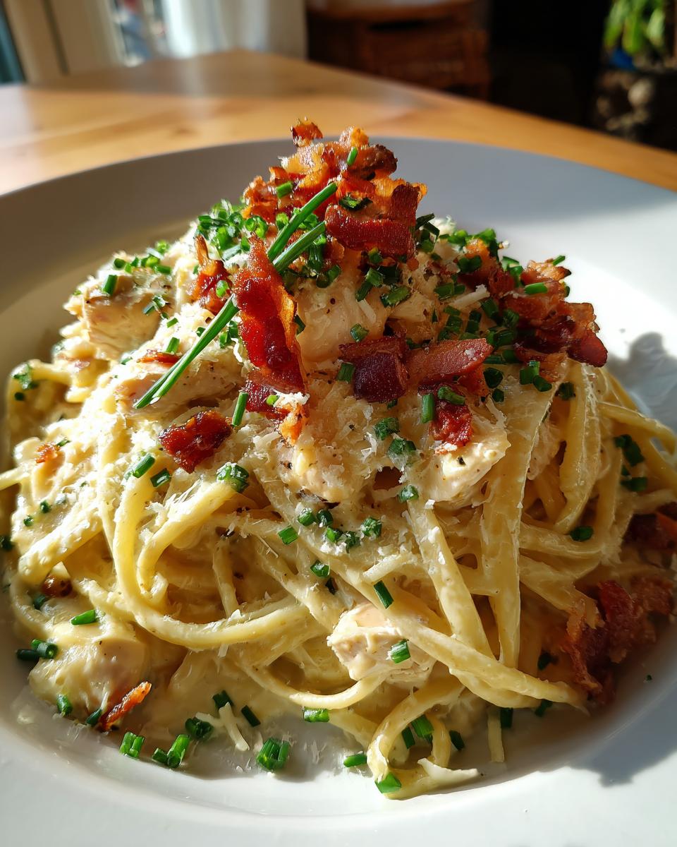 Unforgettable: 3-Step Creamy Chicken Bacon Ranch Pasta 4 Creamy Chicken Bacon Ranch Pasta – The Ultimate Comfort Food! - detail 1