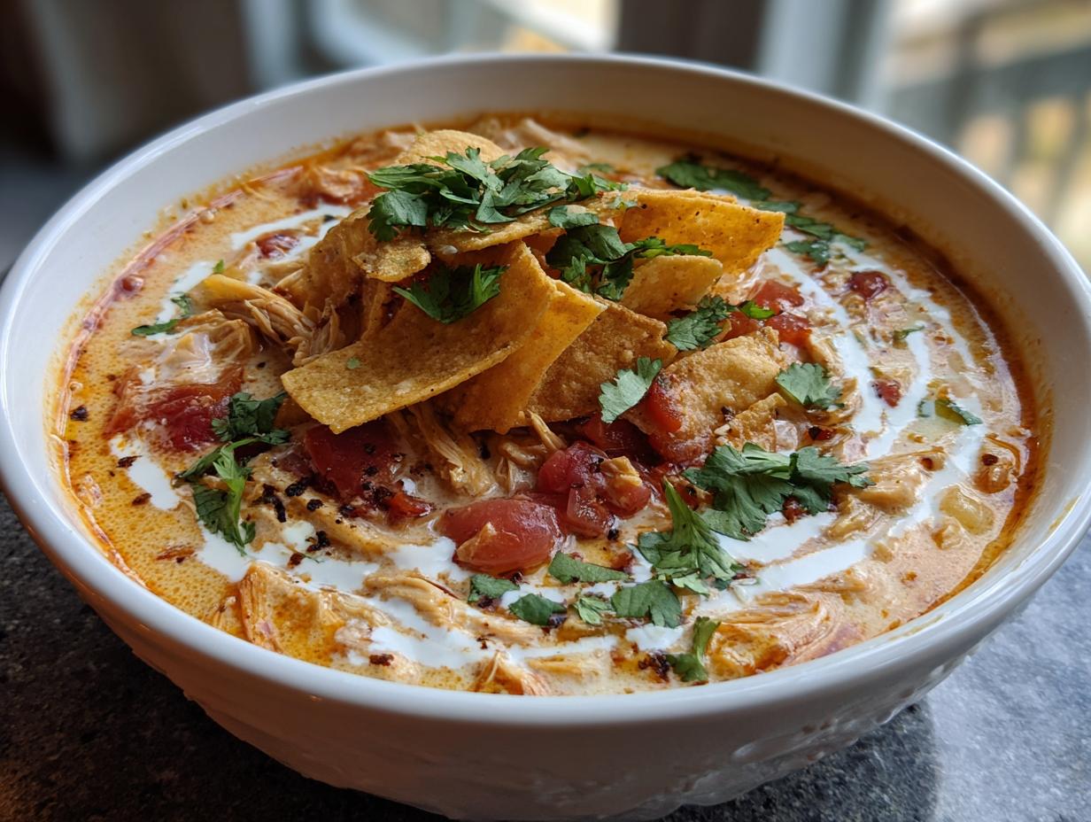 Creamy Chicken Tortilla Soup - detail 2