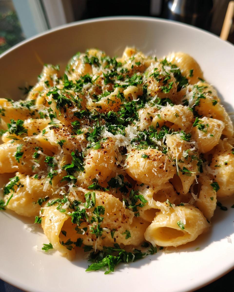 Creamy Garlic Parmesan Macaroni: 1 Dish, Absolute Bliss! 5 Creamy Garlic Parmesan Macaroni - detail 2
