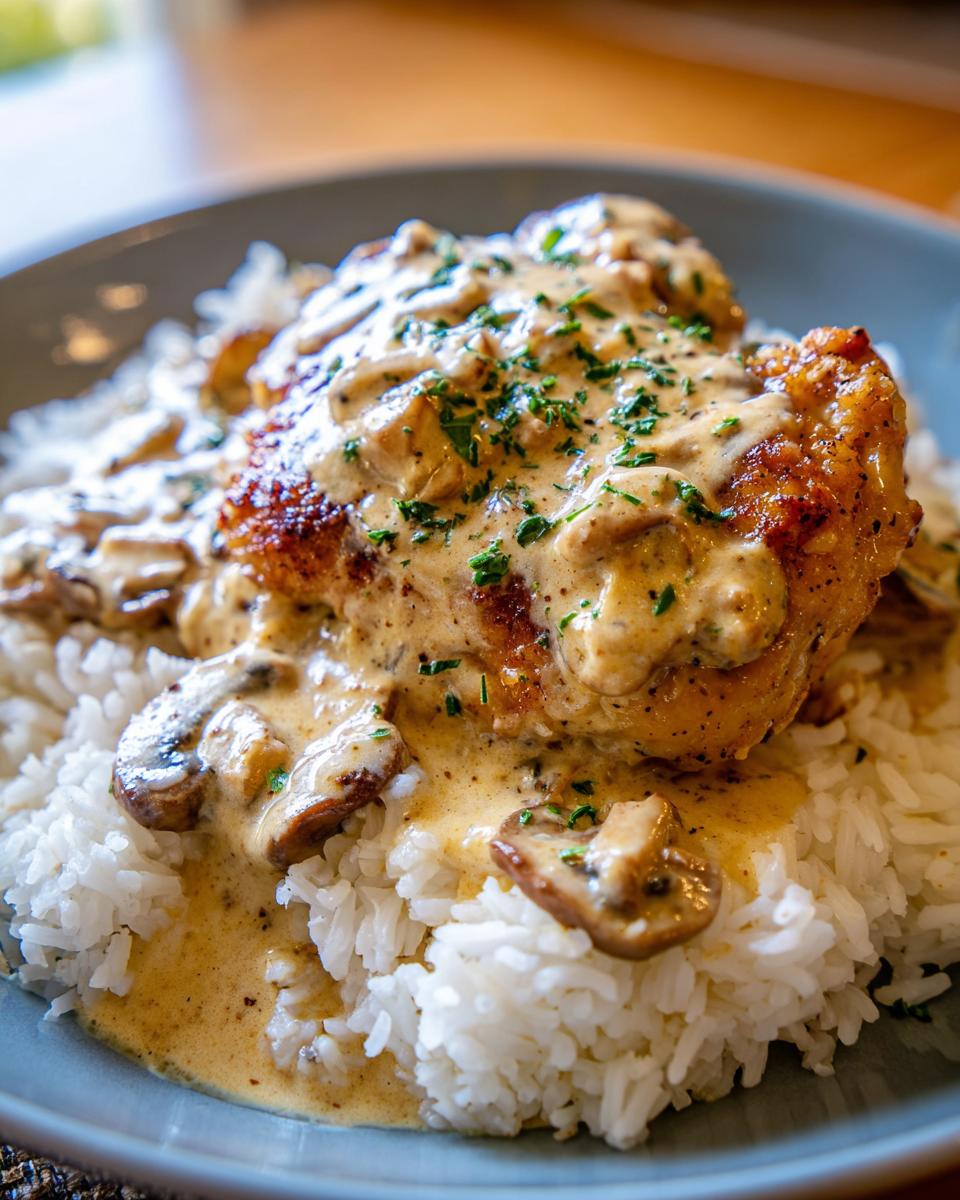 Amazing! 1 Creamy Smothered Chicken & Rice Disaster 4 Creamy Smothered Chicken & Rice - detail 1