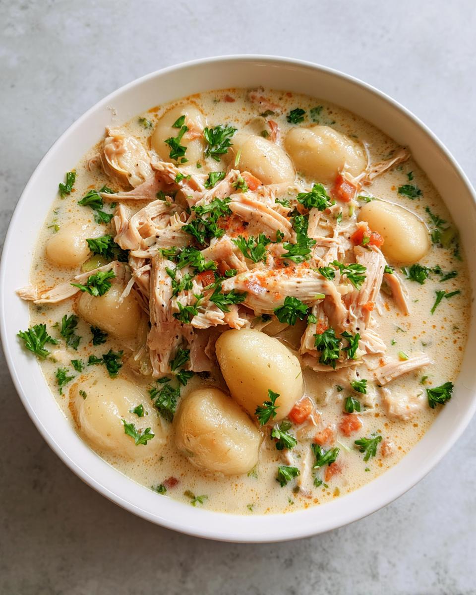Crockpot Chicken Gnocchi Soup - detail 1