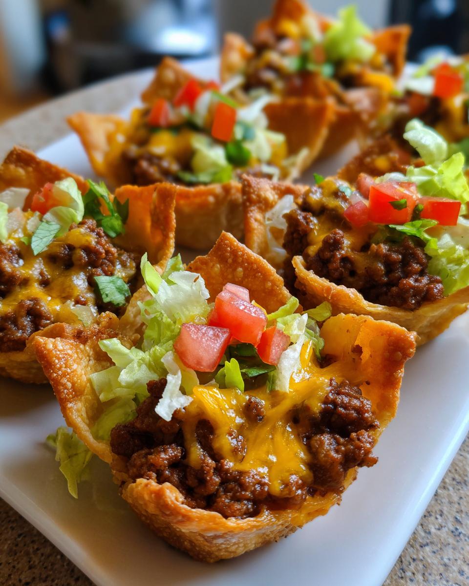 Easy Beef Taco Cups - detail 1
