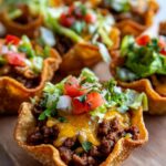 Easy Beef Taco Cups