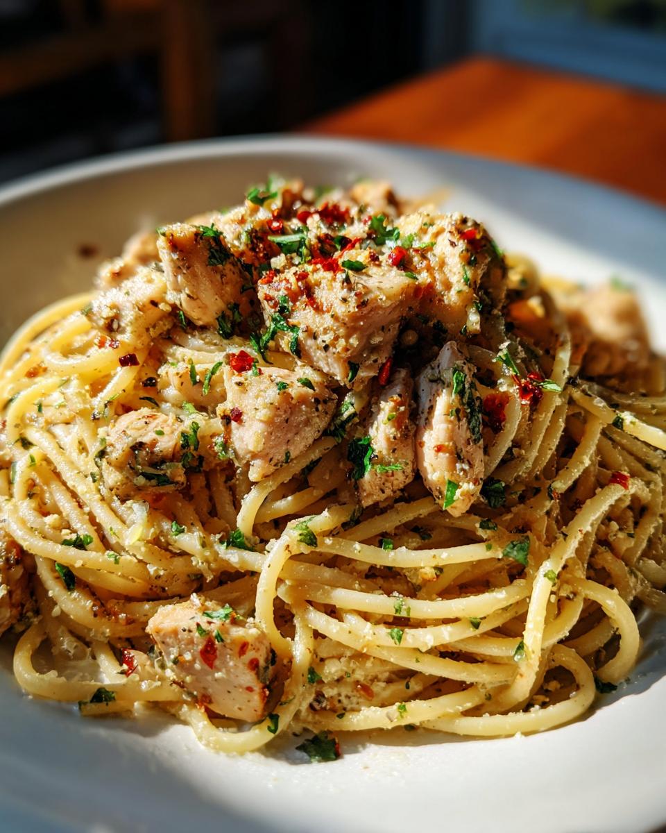 Healthy Garlic Parmesan Chicken Pasta - detail 2