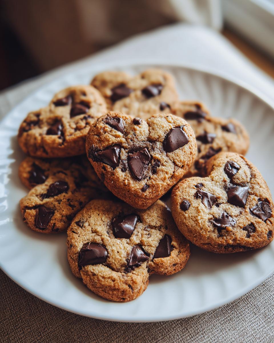 Heart-Shaped Chocolate Chip Cookies - detail 1