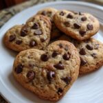 Heart-Shaped Chocolate Chip Cookies
