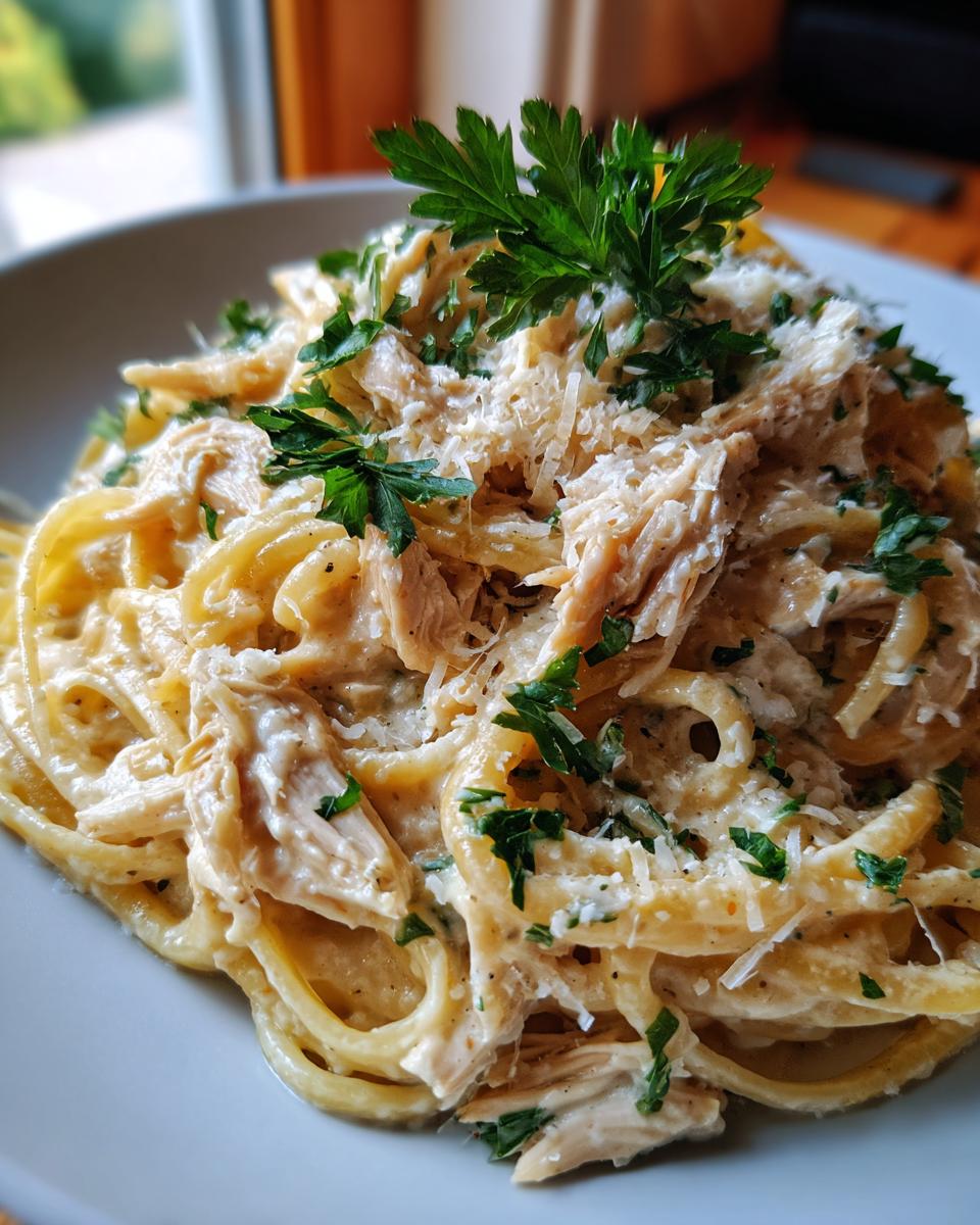 High-Protein Alfredo: One Dish You'll Adore! 4 High-Protein Chicken Alfredo Pasta (Lightened Up) - detail 1