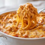 Irresistible Spicy Southern Chicken Spaghetti Casserole