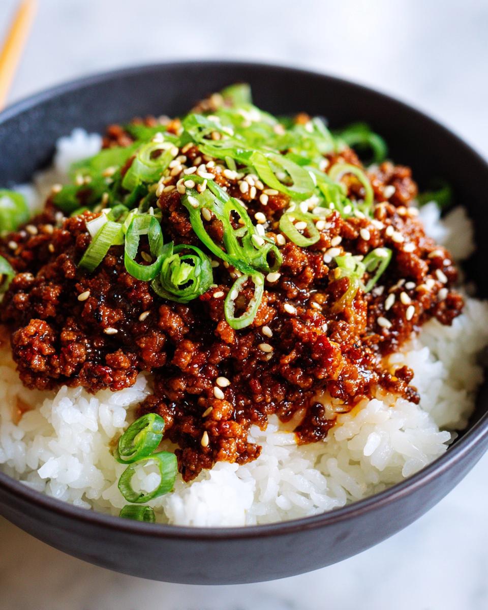 Quick Korean Ground Beef Bowl: 30-Minute Delight! 4 Korean Ground Beef Bowl - detail 1