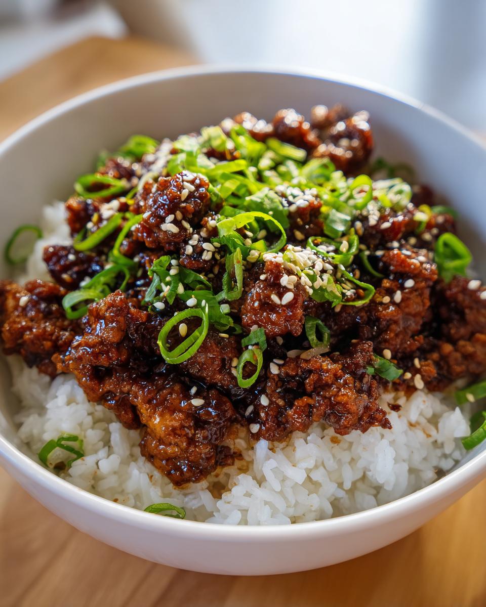 Quick Korean Ground Beef Bowl: 30-Minute Delight! 5 Korean Ground Beef Bowl - detail 2