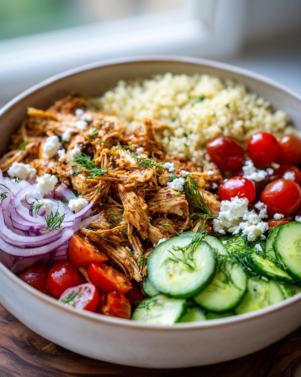 20-Min Mediterranean Lemon-Dill Chicken Bowls, One Pan! 4 Mediterranean-Inspired Lemon-Dill Chicken Bowls - detail 1