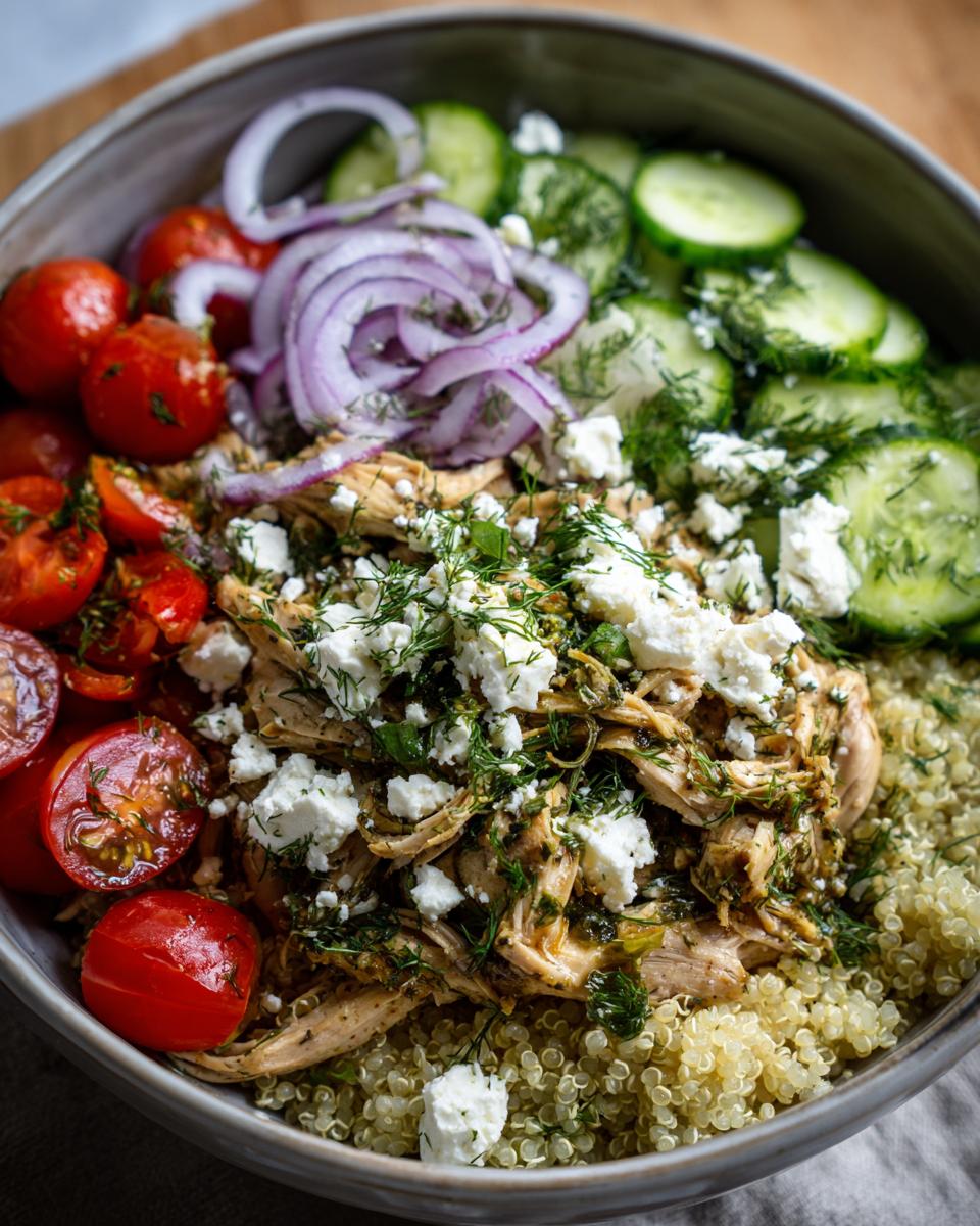 20-Min Mediterranean Lemon-Dill Chicken Bowls, One Pan! 5 Mediterranean-Inspired Lemon-Dill Chicken Bowls - detail 2
