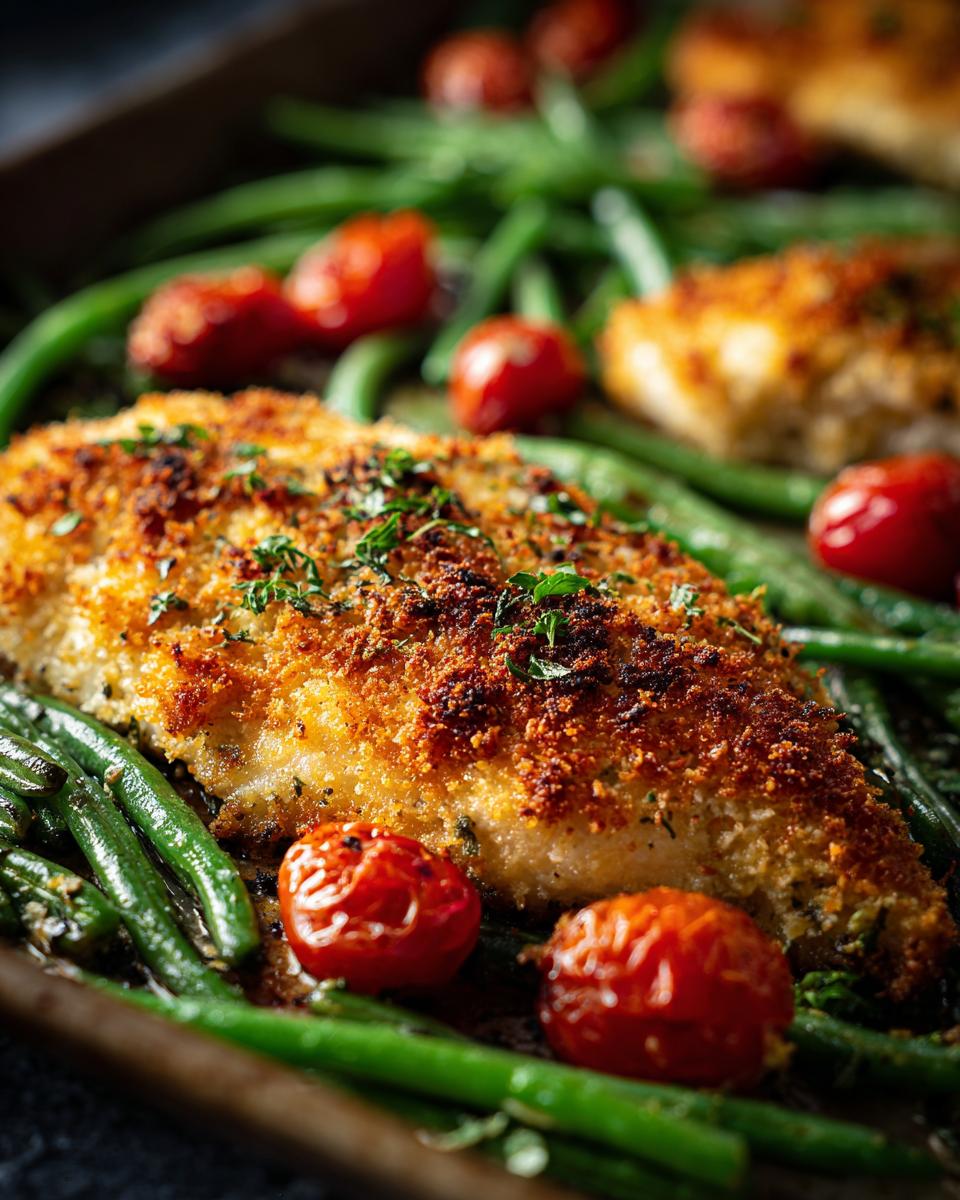 Parmesan Crusted Chicken: 1 Easy Sheet Pan Dinner! 4 Parmesan Crusted Chicken Sheet Pan Dinner - detail 1