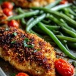 Parmesan Crusted Chicken Sheet Pan Dinner