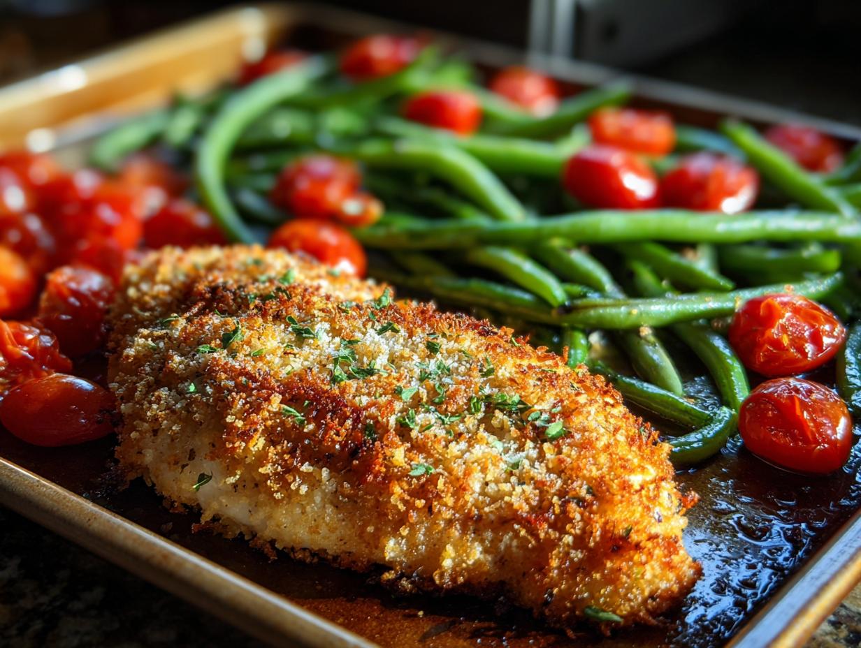 Parmesan Crusted Chicken: 1 Easy Sheet Pan Dinner! 5 Parmesan Crusted Chicken Sheet Pan Dinner - detail 2