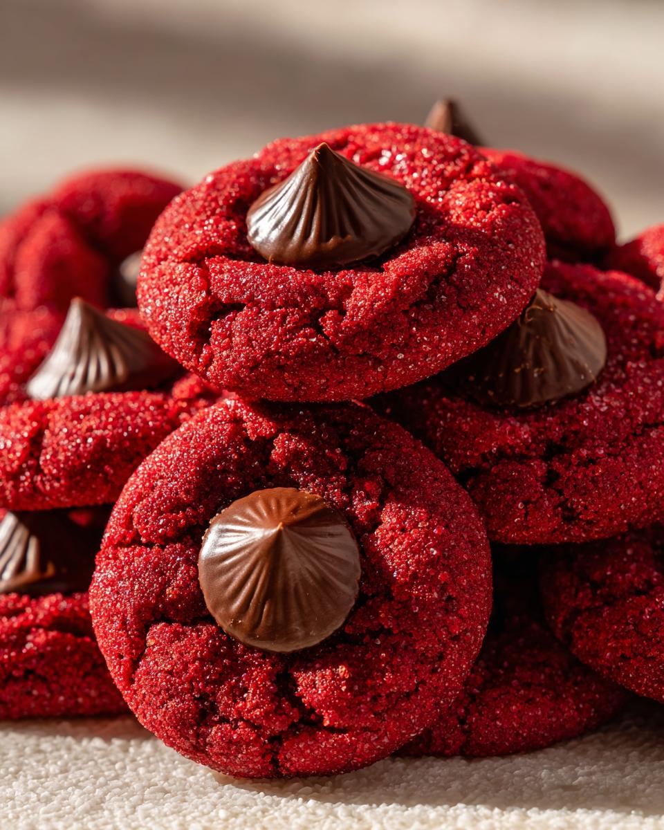 Red Velvet Blossom Cookies - detail 1