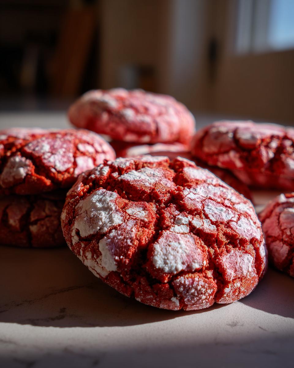 Red Velvet Crinkle Cookies - detail 1