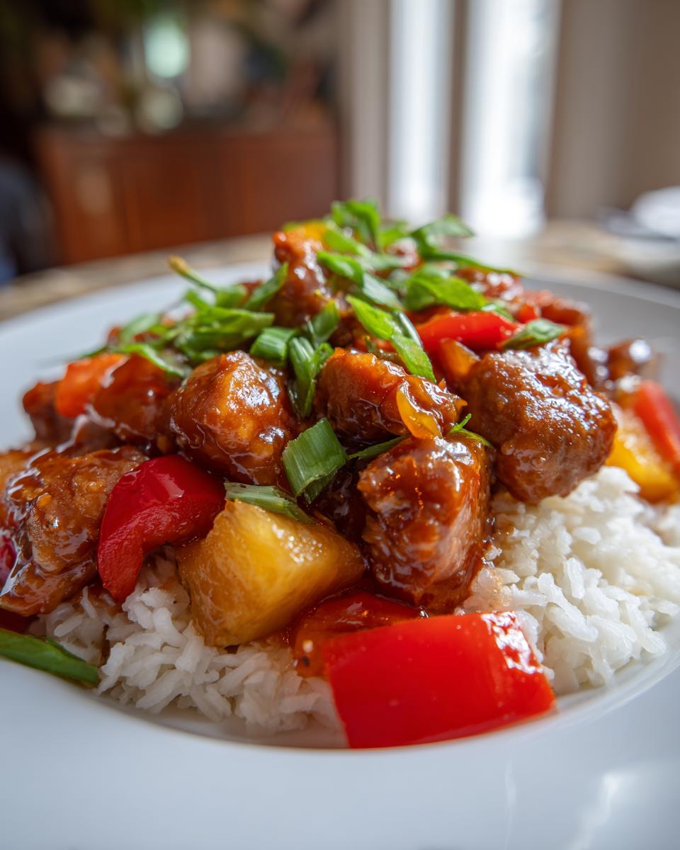Sweet and Savory Pineapple Chicken and Rice Recipe - detail 1