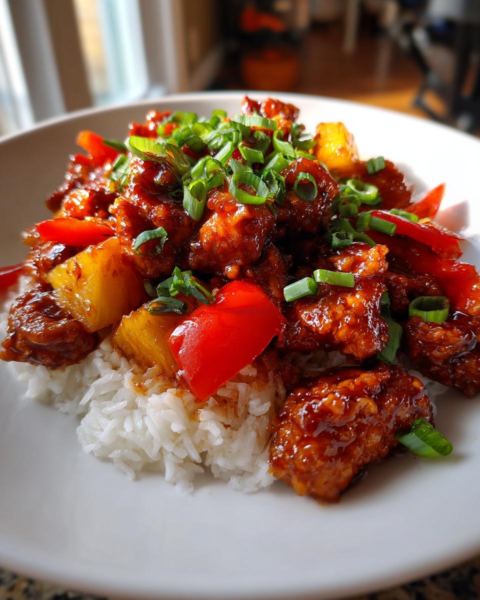 Sweet and Savory Pineapple Chicken and Rice Recipe - detail 2