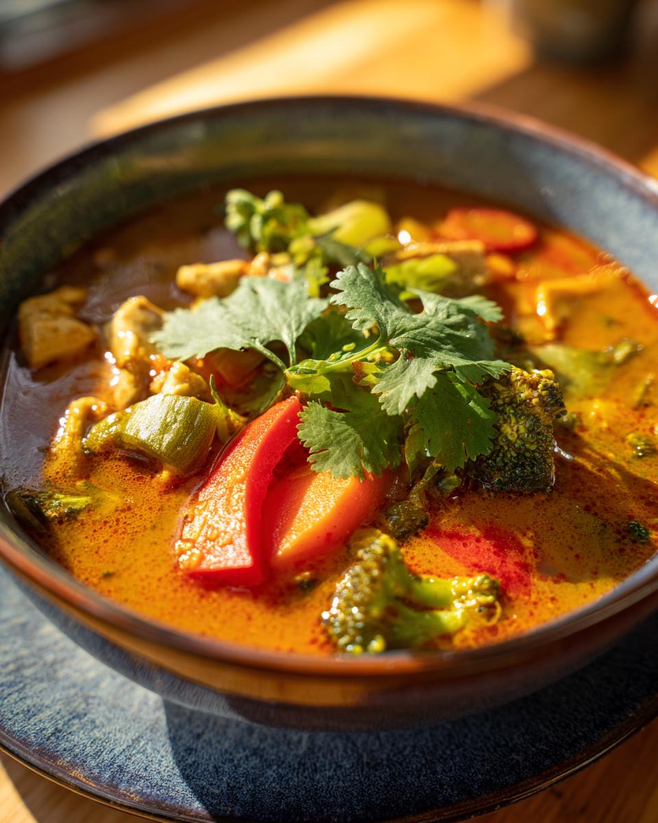 Thai Curry Soup with Vegetables - detail 1
