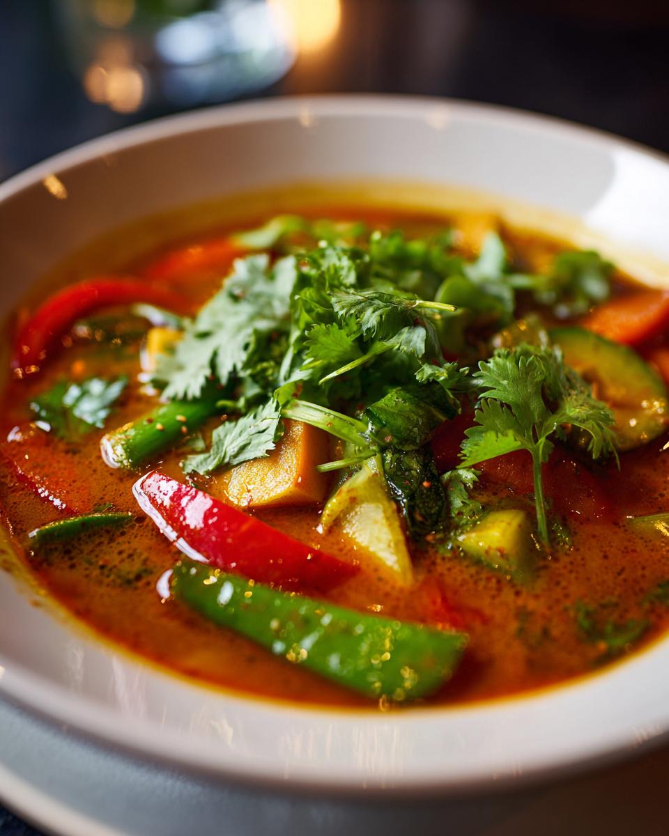 Thai Curry Soup with Vegetables - detail 2