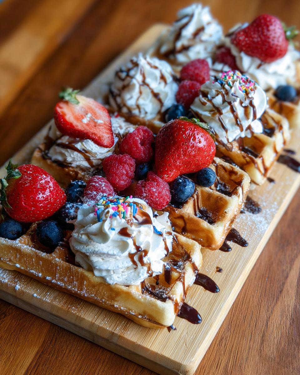 4 Steps to a Delicious Valentine Waffle Breakfast Board 5 Valentine Waffle Breakfast Board - detail 2