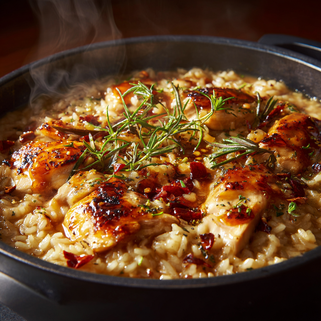 Cozy Winter Soups & Easy Comfort Dinners: A Heartwarming Guide for Cold Nights 19 Creamy hot honey chicken rice bake