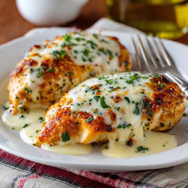 Easy Creamy & One-Pot Dinner Ideas for Fast Weeknight Dinners 2 Creamy parmesan chicken breasts for weeknight dinner
