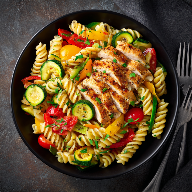 Easy Creamy & One-Pot Dinner Ideas for Fast Weeknight Dinners 22 Protein-packed veggie chicken pasta