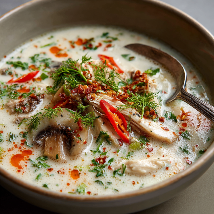 Easy Creamy & One-Pot Dinner Ideas for Fast Weeknight Dinners 28 Coconut Thai chicken soup