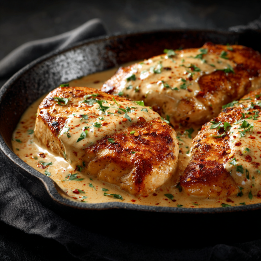 Easy Creamy & One-Pot Dinner Ideas for Fast Weeknight Dinners 4 Creamy Cajun chicken breasts skillet dinner