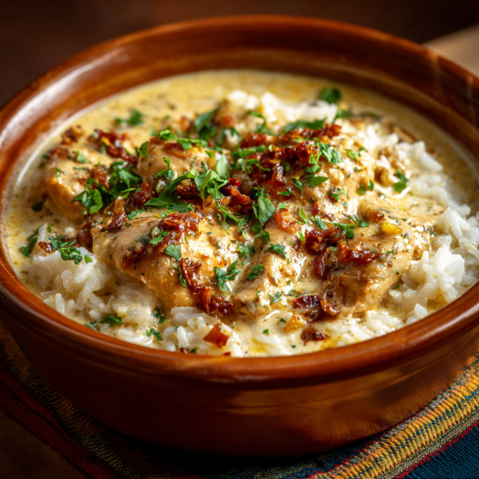 Easy Creamy & One-Pot Dinner Ideas for Fast Weeknight Dinners 7 One-pot creamy chicken and rice dinner