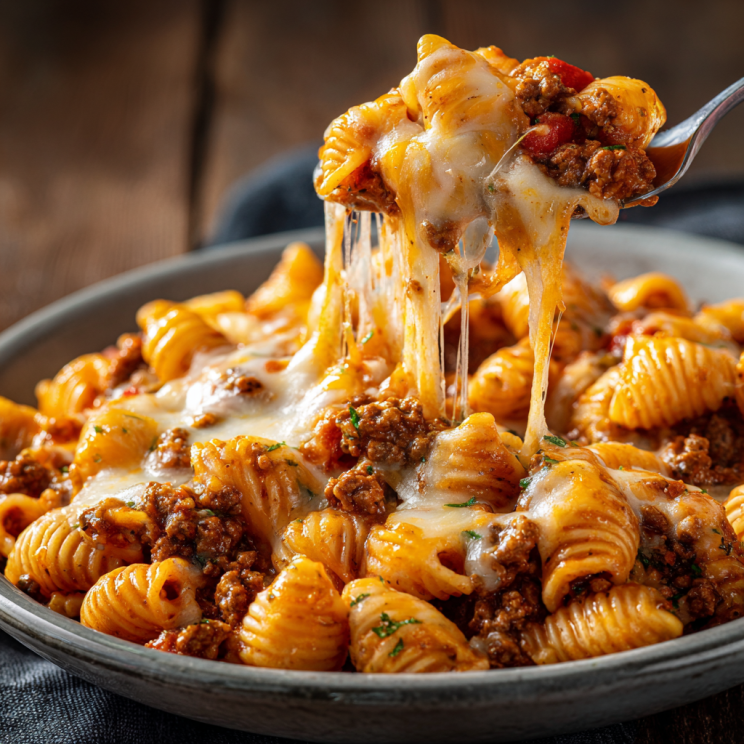 Easy Creamy & One-Pot Dinner Ideas for Fast Weeknight Dinners 10 Cheesy taco pasta skillet dinner