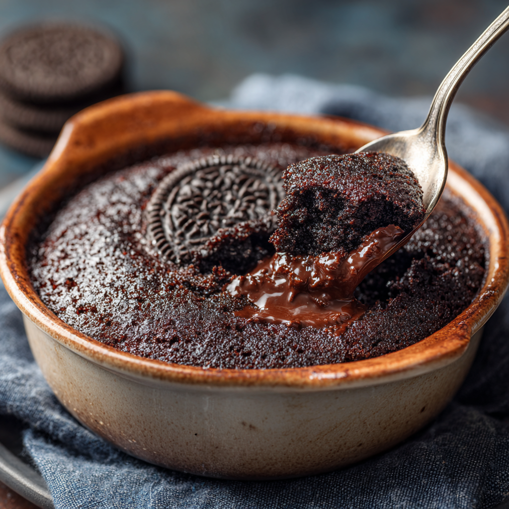 VALENTINE DESSERTS, PINK TREATS & ROMANTIC SWEETS FOR A HEARTWARMING CELEBRATION 14 Warm Oreo dump cake with gooey chocolate texture