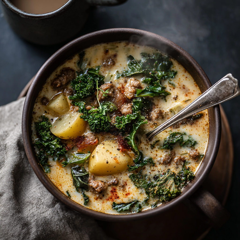 Cozy Winter Soups & Easy Comfort Dinners: A Heartwarming Guide for Cold Nights 9 Creamy Zuppa Toscana with turkey sausage