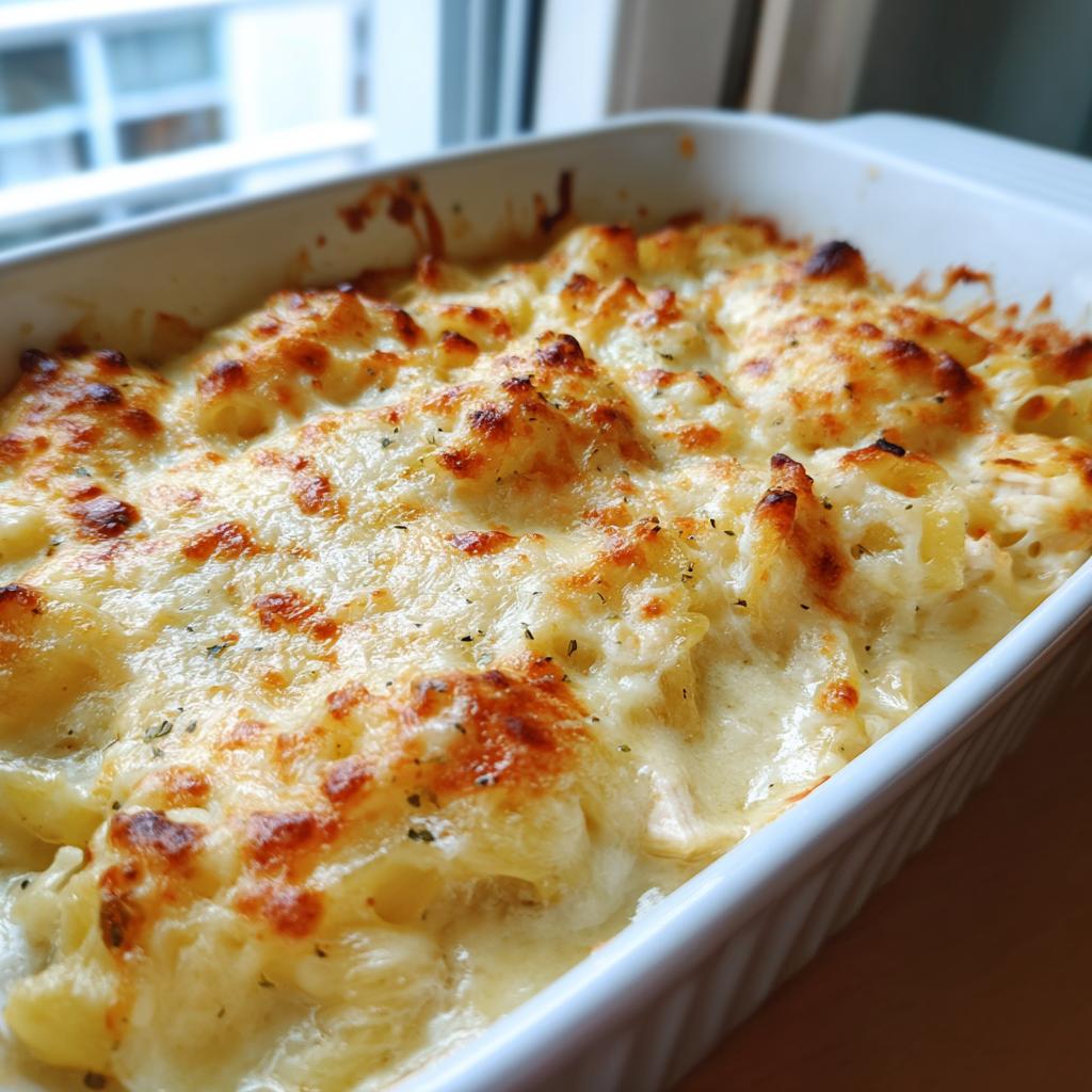 Feel the Rush! 1 Baked Chicken Alfredo Casserole 5 Baked Chicken Alfredo Casserole (No Boil Pasta) - detail 2