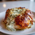 Baked Cream Cheese Chicken with Garlic & Herbs