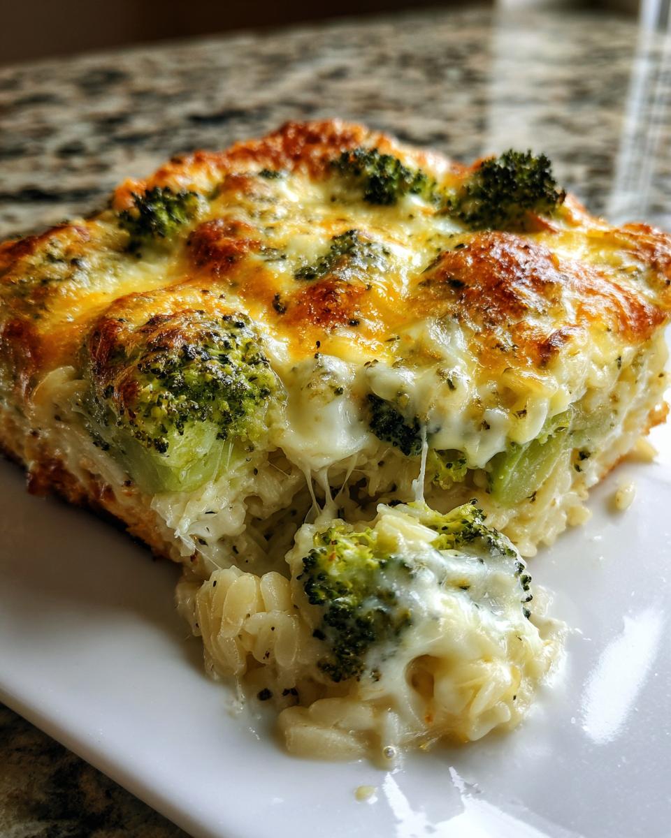 Cheesy Broccoli Orzo Bake (Vegetarian Comfort) - detail 1