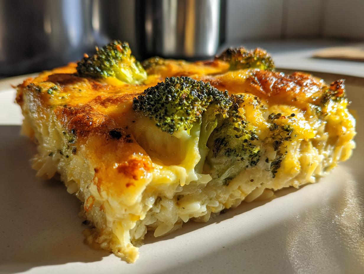Cheesy Broccoli Orzo Bake (Vegetarian Comfort) - detail 2
