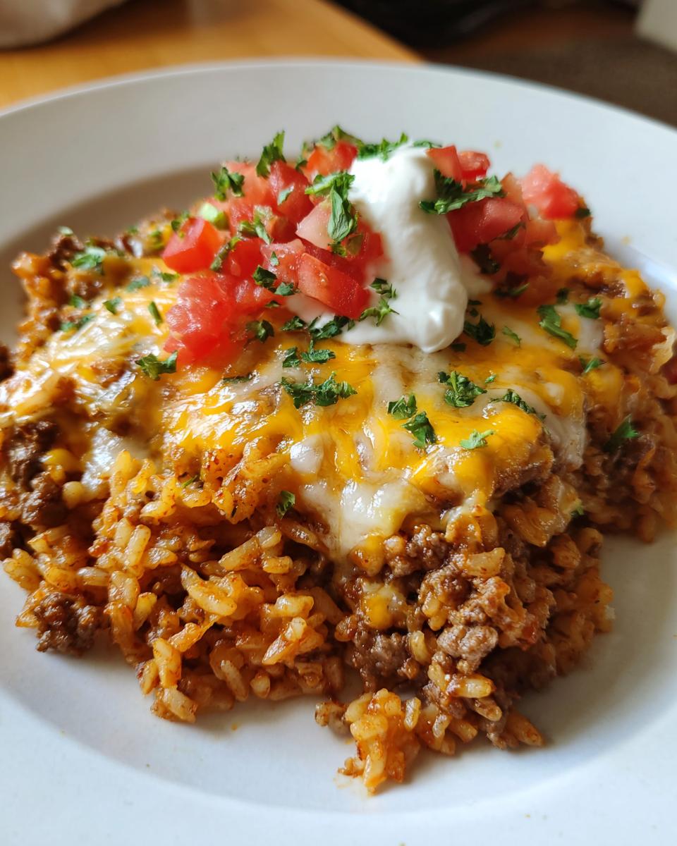 Scrumptious Cheesy Taco Rice Casserole in 35 Minutes! 4 Cheesy Taco Rice Casserole Making Weeknight Taco Tuesday Meals Better - detail 1