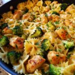 Cowboy Butter Lemon Bowtie Chicken with Broccoli Recipe