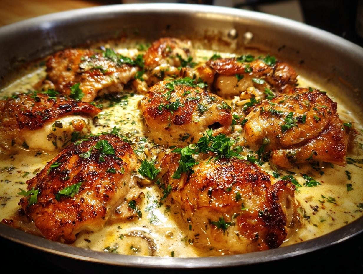 Irresistible! 30-Min Creamy Garlic Chicken Skillet 5 Creamy Garlic Chicken Skillet (No Pasta) - detail 2