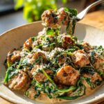 Creamy Sausage & Spinach Skillet (No Chicken)
