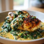 Creamy Spinach Chicken (No Pasta, No Rice)