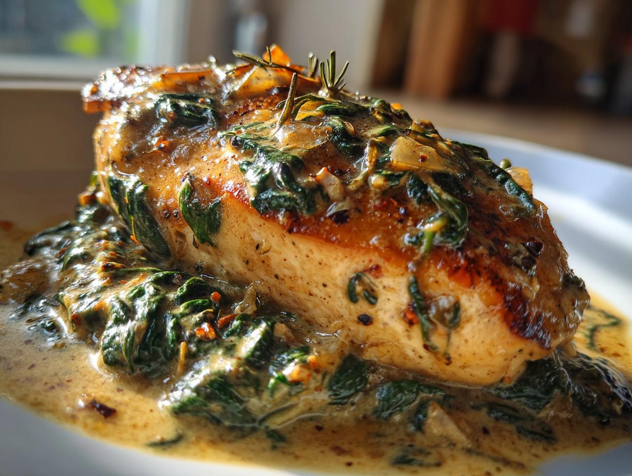 Creamy Spinach Chicken (No Pasta, No Rice) - detail 2