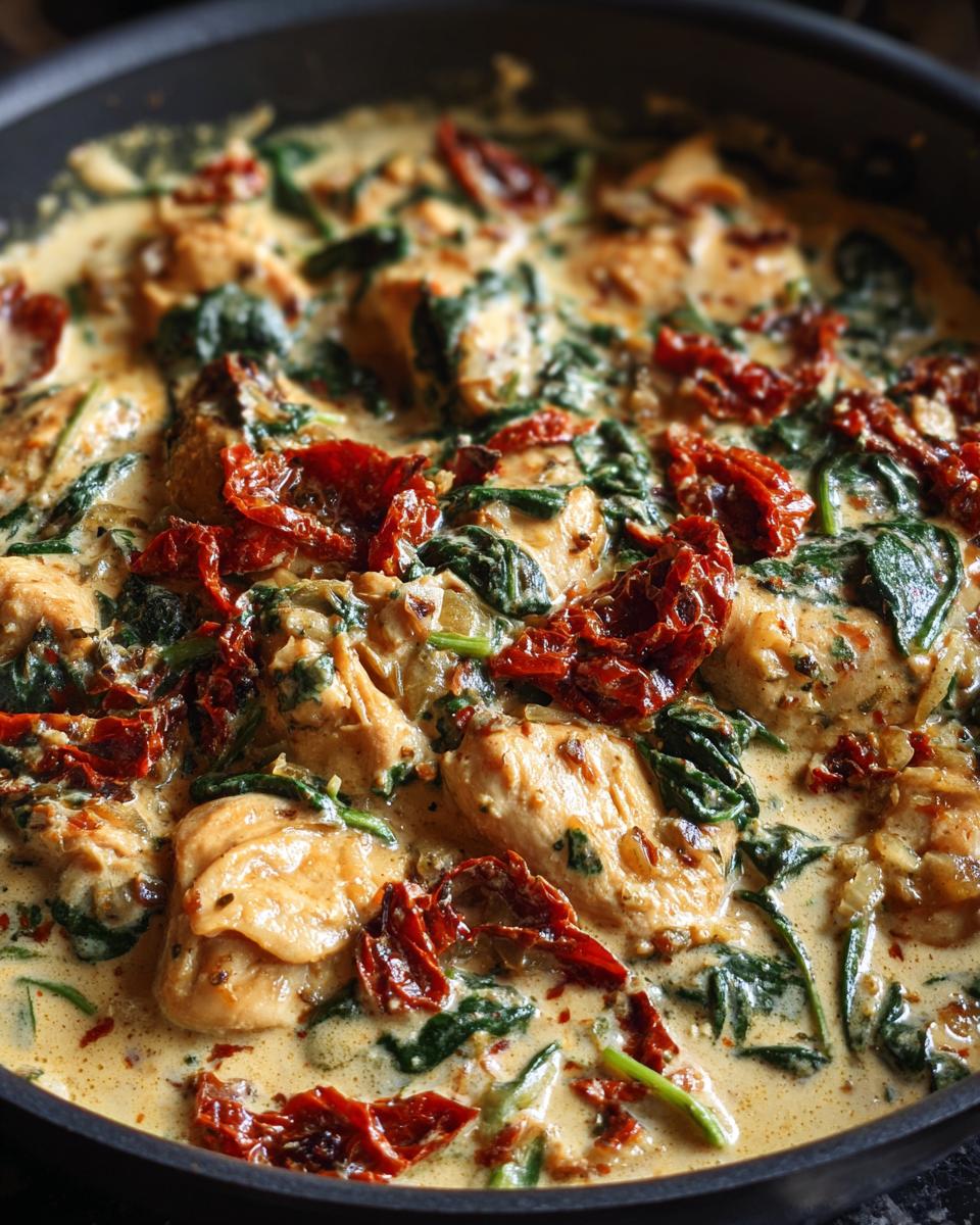 Creamy Tuscan Chicken Skillet (Sun-Dried Tomatoes, No Gnocchi) - detail 2